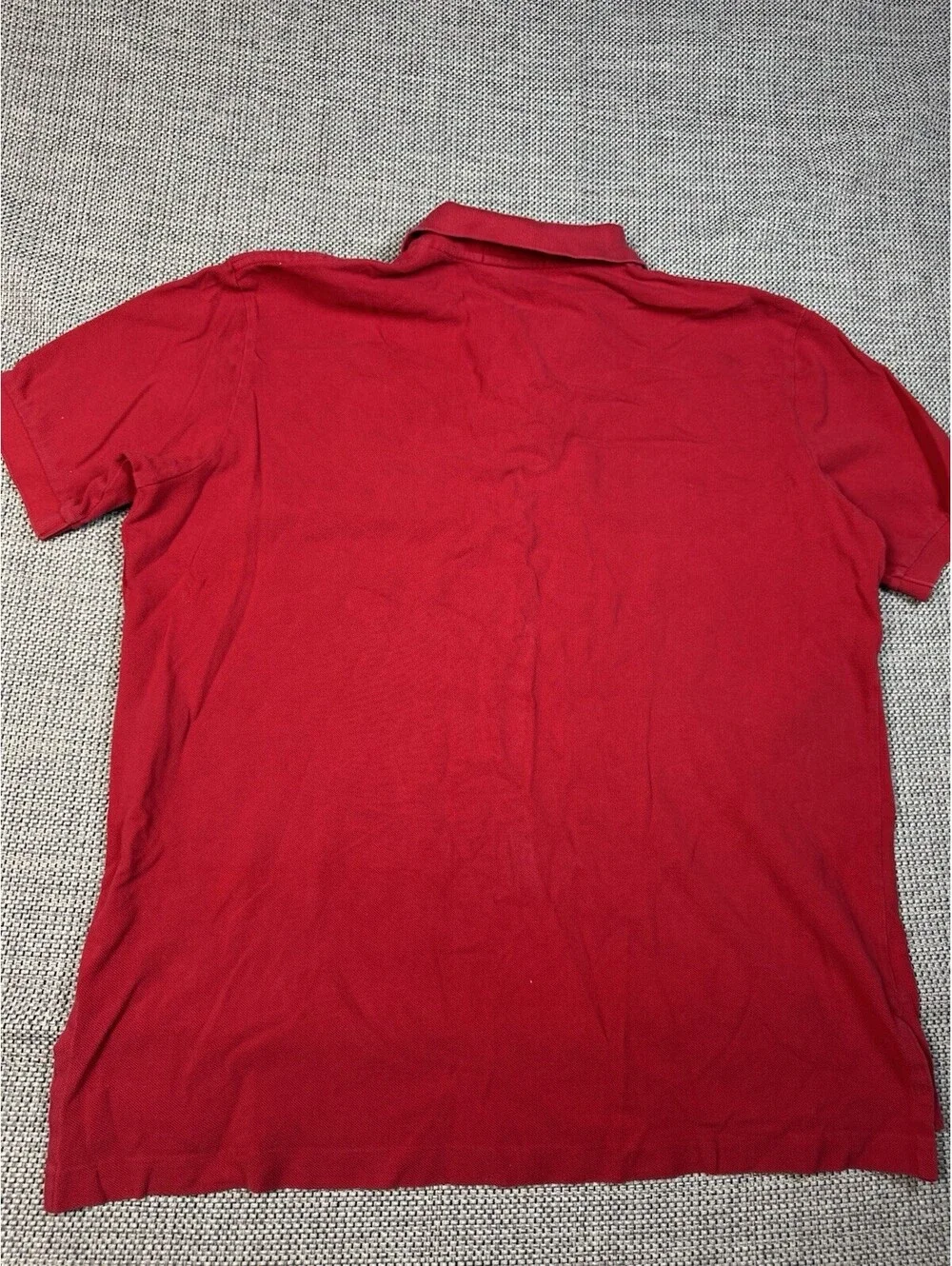 VINTAGE Polo Ralph Lauren Shirt Men 2-XLarge Red 100% Cotton Short Sleeve READ